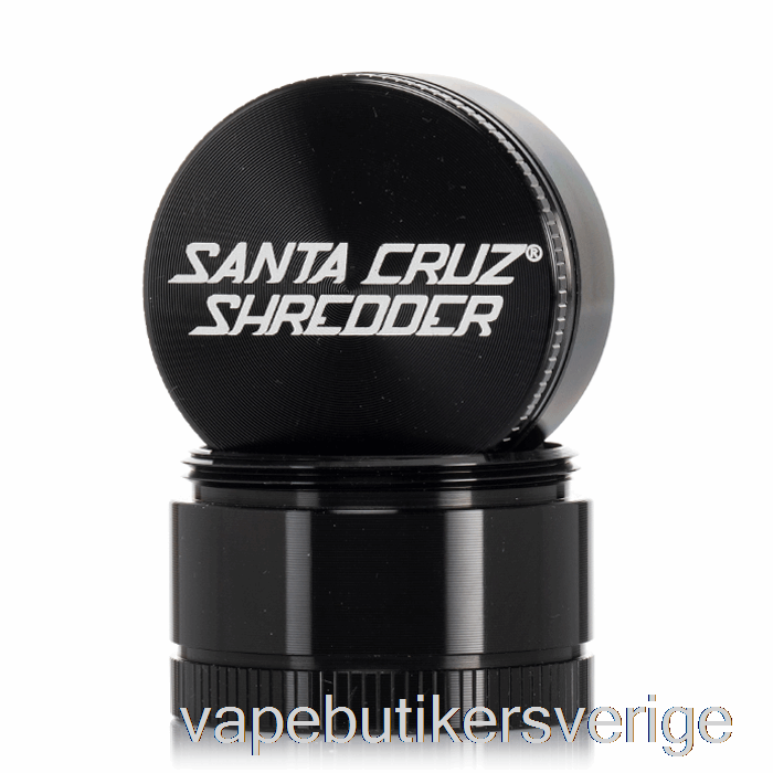 Vape Sverige Santa Cruz Shredder 1,6 Tum Liten 3-delad Kvarn Svart (40mm)